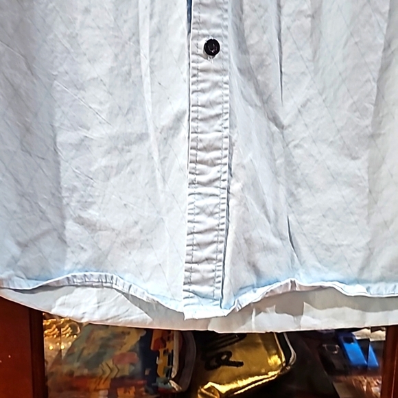 Amazon COOFANDY Crisp Cotton Shirt Contrast Trim Long sleeves large - Picture 11 of 11